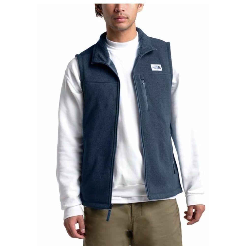 The North Face Men's Gordon Lyons Fleece Vest in 'Mallard Blue Heather' Size M